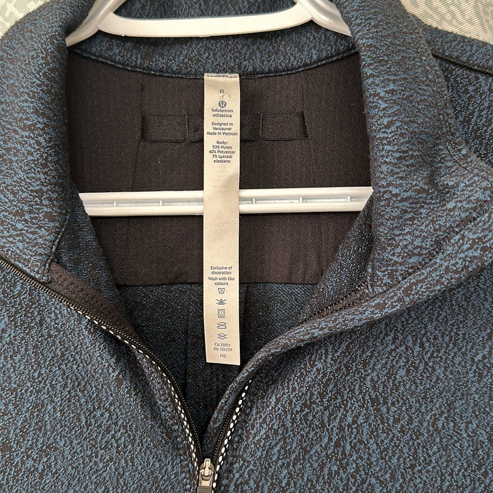 VGUC Lululemon 1/4 Quarter Zip Sz 8 Running Fleece Pull Over Sweater - Picture 3 of 8